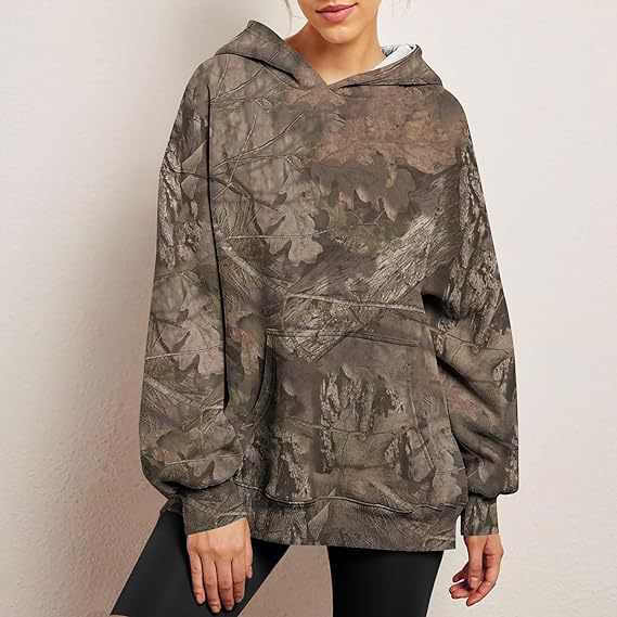 Botanical Oversized Hoodie — Women's