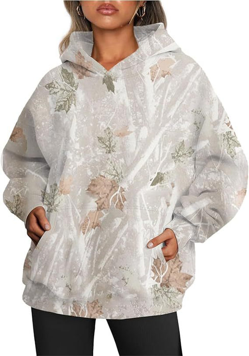 Botanical Oversized Hoodie — Women's