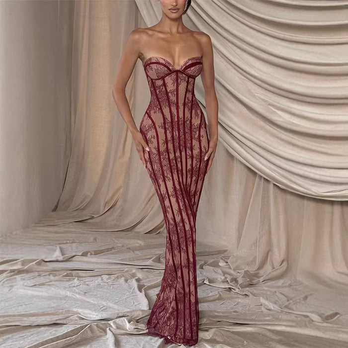 Lace Off-Shoulder Bodycon Dress — Women's