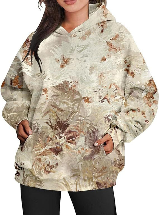 Botanical Oversized Hoodie — Women's