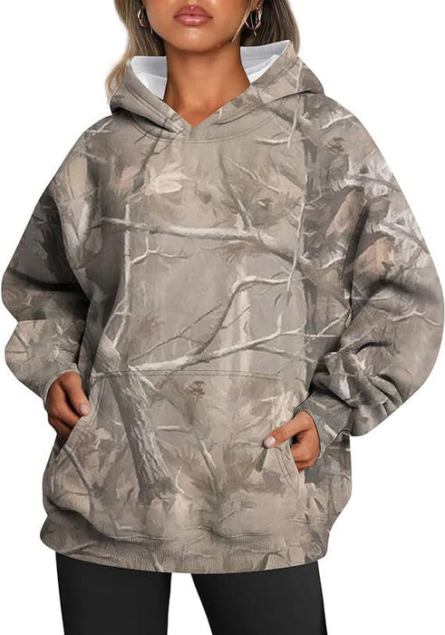Botanical Oversized Hoodie — Women's